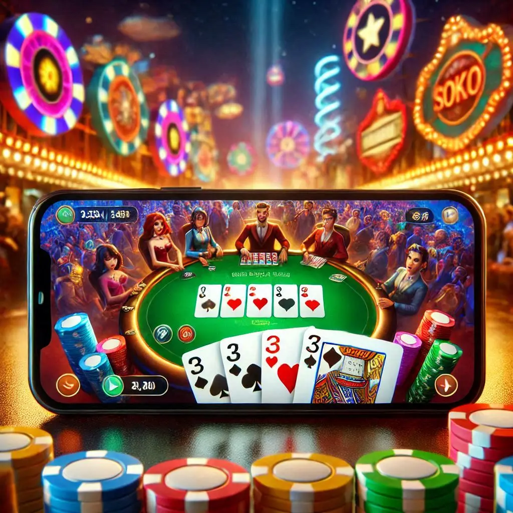 poker sur l'écran mobile BETSSON CASINO